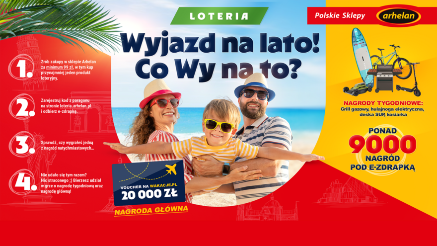 Grupa Eura7 realizuje kompleksową loterię wakacyjną dla sieci Arhelan