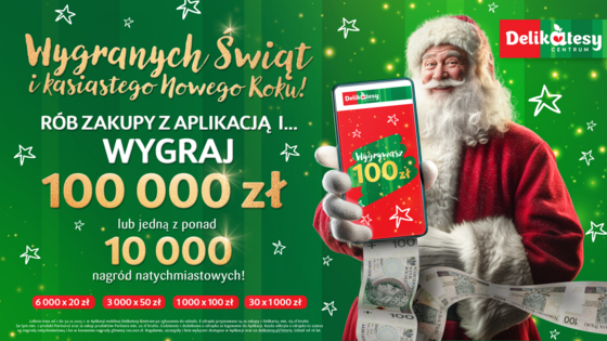 Grupa Eura7 zrealizowała kompleksową loterię świąteczną dla sieci Delikatesy Centrum
