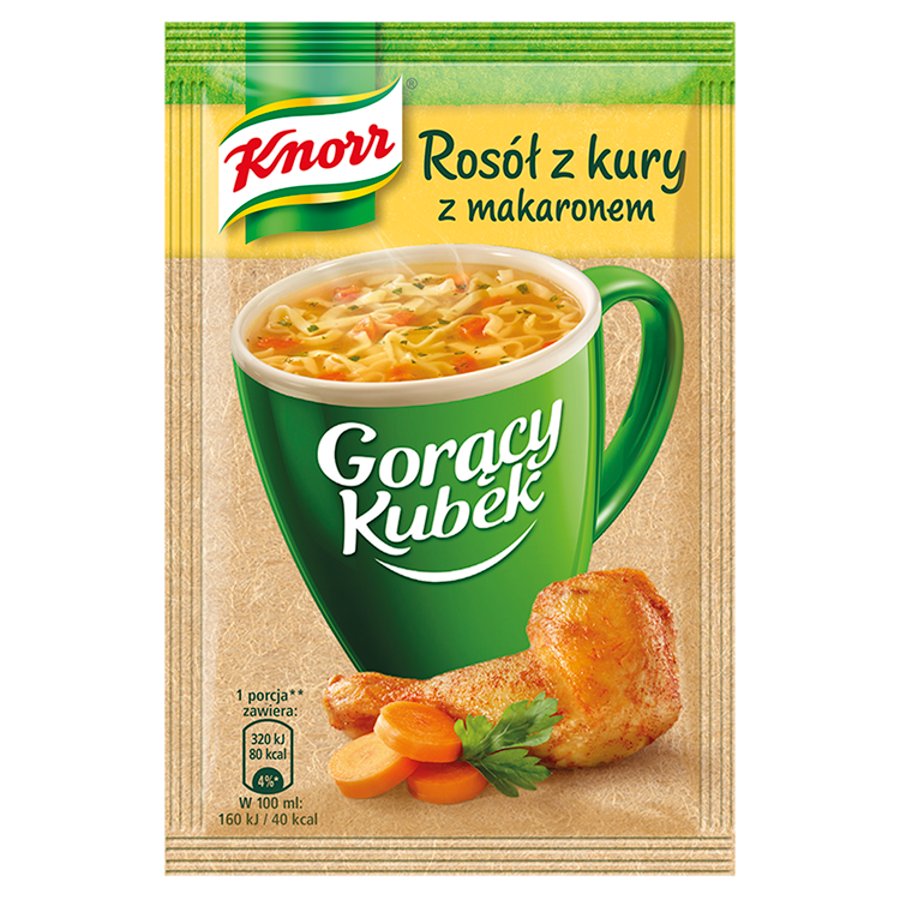 GORACY KUBEK KNORR ROSOL Z KURY Z MAKARONEM 12G UNILEVER (40)