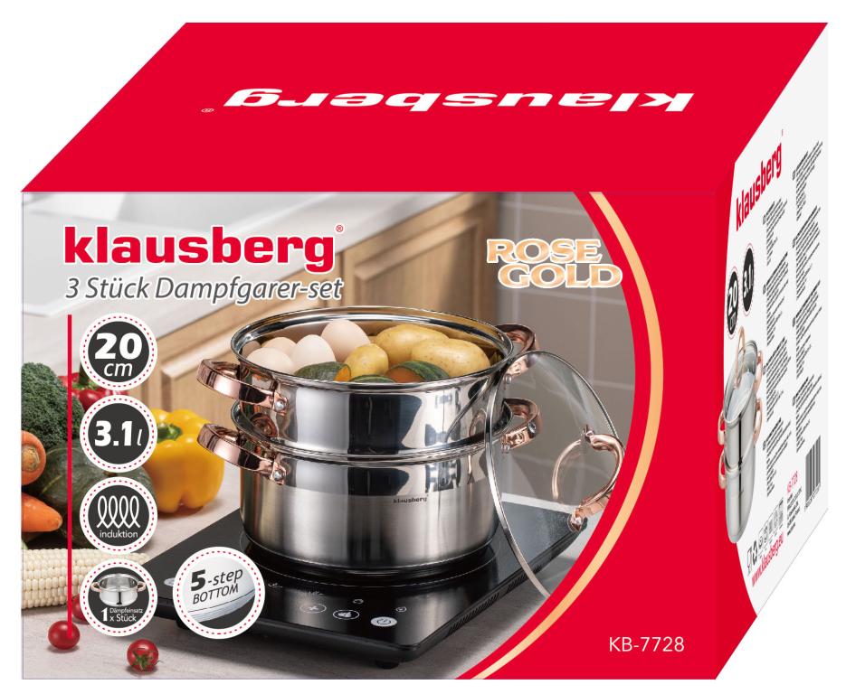 Garnek do gotowania na parze 3 elm, 20cm, 3,1L KB7728