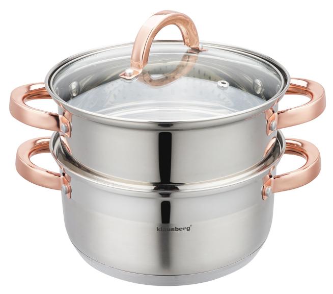 Garnek do gotowania na parze 3 elm, 20cm, 3,1L KB7728