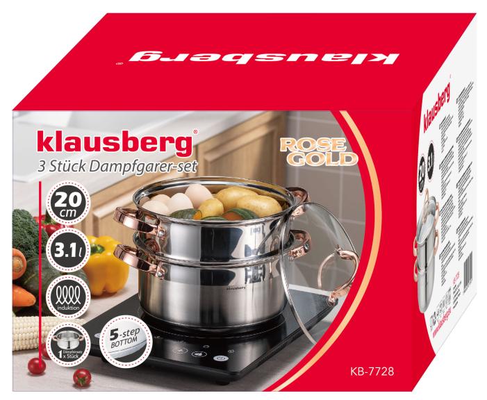 Garnek do gotowania na parze 3 elm, 20cm, 3,1L KB7728