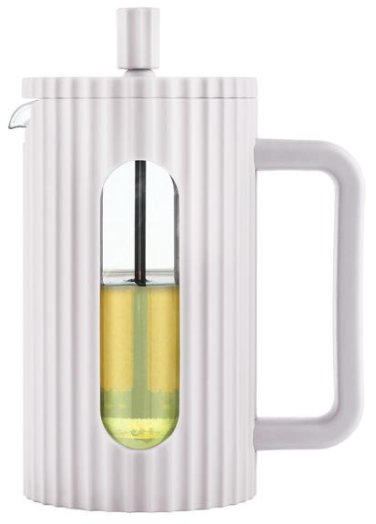 Zaparzacz do kawy/herbaty z dociskiem poj. 0,60l w kolorze kremowy KB7748 Zaparzacz do kawy/herbaty z dociskiem poj. 0,60l w kolorze kremowy KB7748