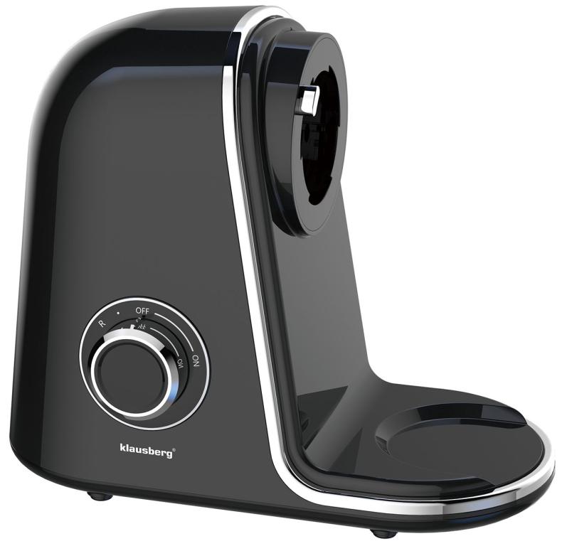 Wyciskarka wolnoobrotowa do owoców i warzyw, pozioma, czarna ze srebrnymi elementami , 150W, Klausberg, KB-7866