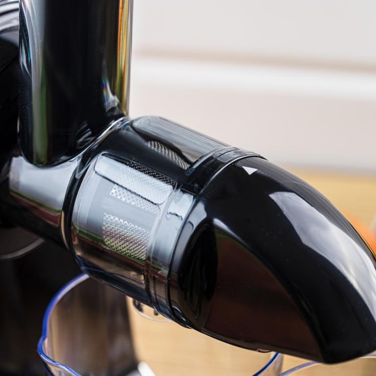 Wyciskarka wolnoobrotowa do owoców i warzyw, pozioma, wiśniowa czerwień, 150W, Klausberg KB-7870