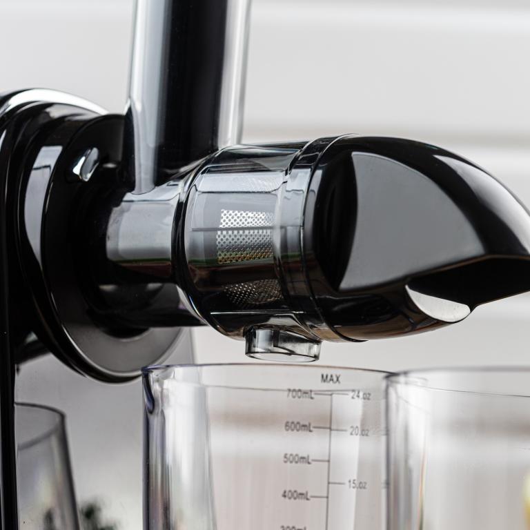 Wyciskarka wolnoobrotowa do owoców i warzyw, pozioma, wiśniowa czerwień, 150W, Klausberg KB-7870