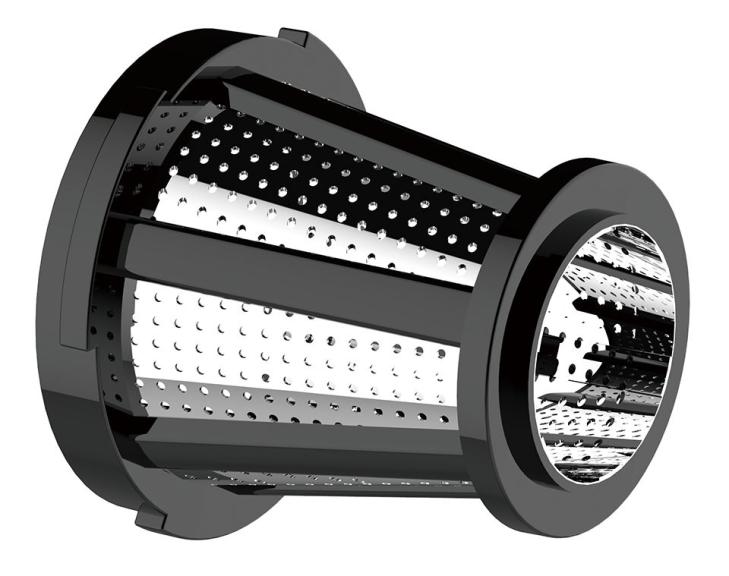Wyciskarka wolnoobrotowa do owoców i warzyw, pozioma, wiśniowa czerwień, 150W, Klausberg KB-7870