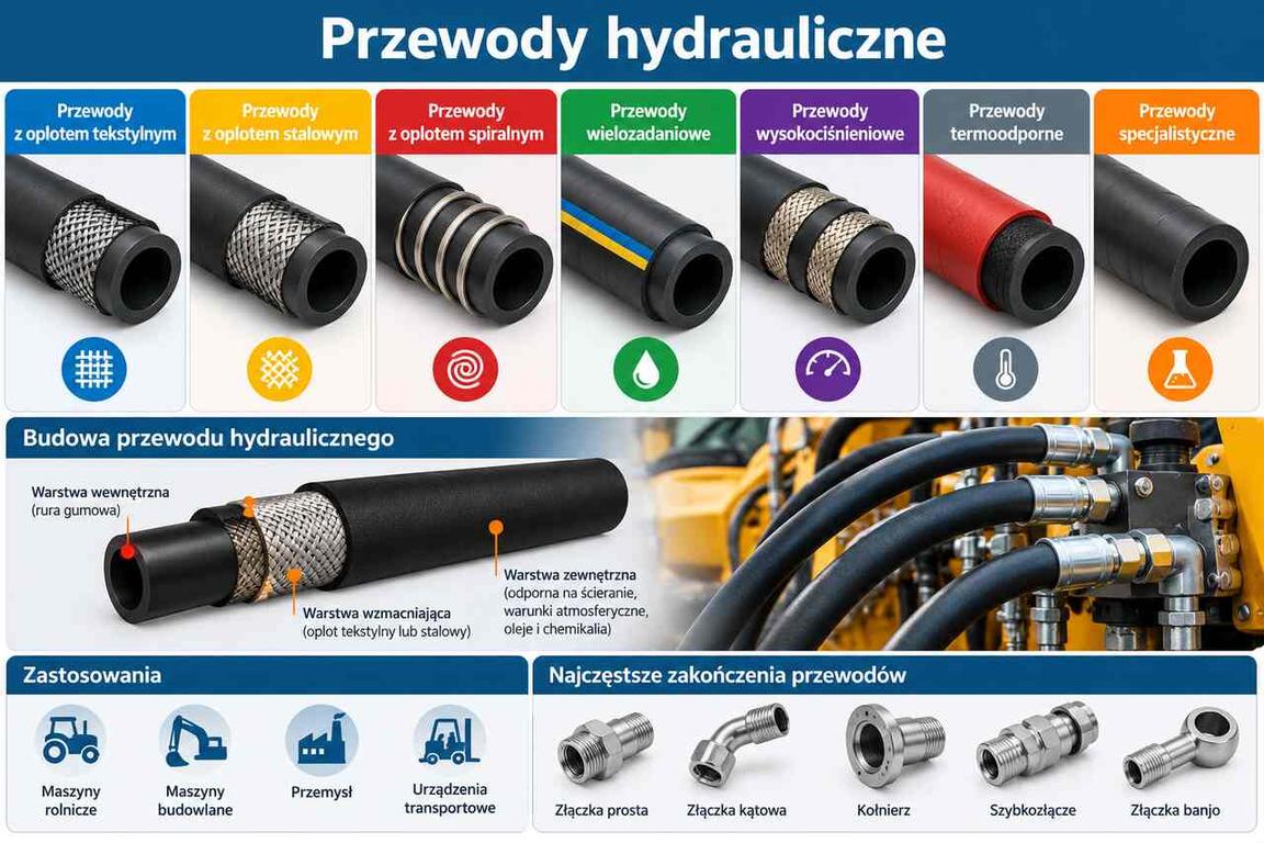 Przewody hydrauliczne - rodzaje