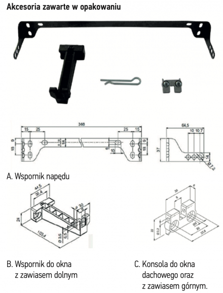 Napęd łańcuchowy MICRO KIT+ maks. 400 mm Napęd łańcuchowy MICRO KIT+ maks. 400 mm